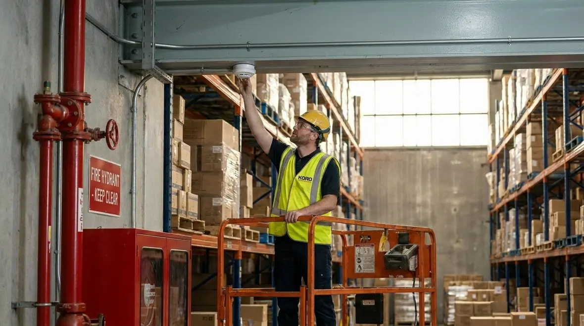 Industrial facility fire protection system integration