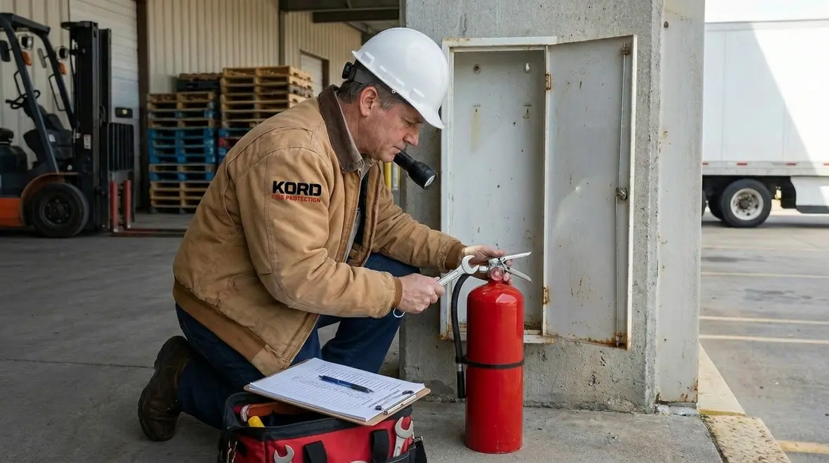 Fire extinguisher cabinet and weather protection