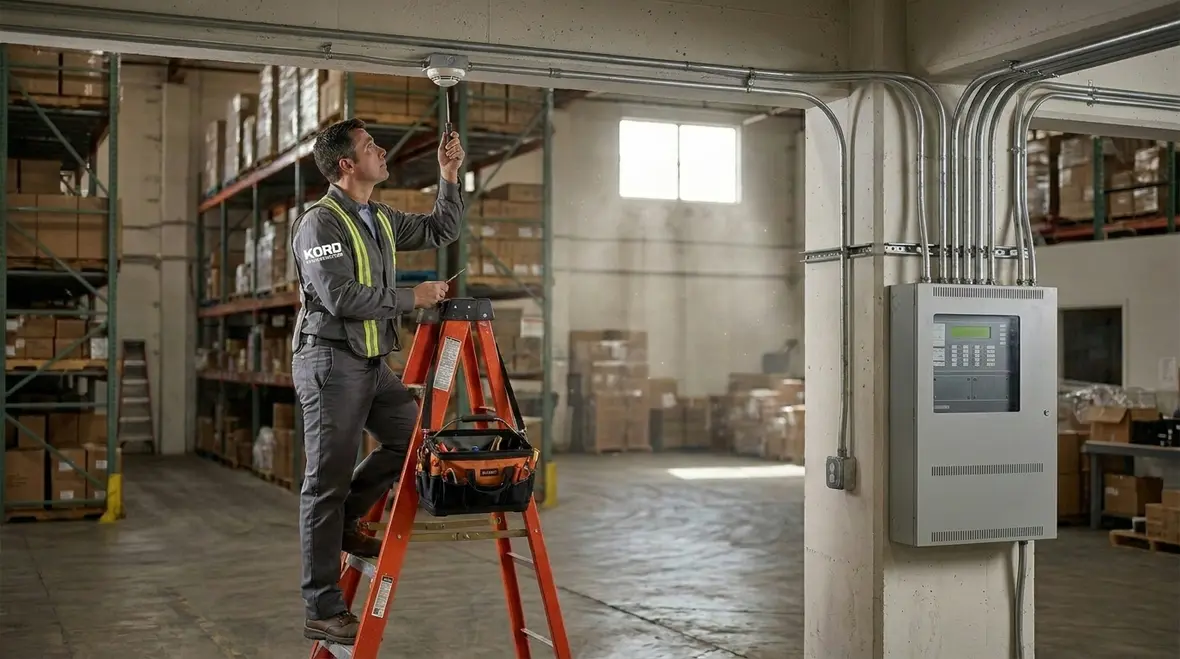 Kentec fire control panel logic supports consistent alarm and trouble handling