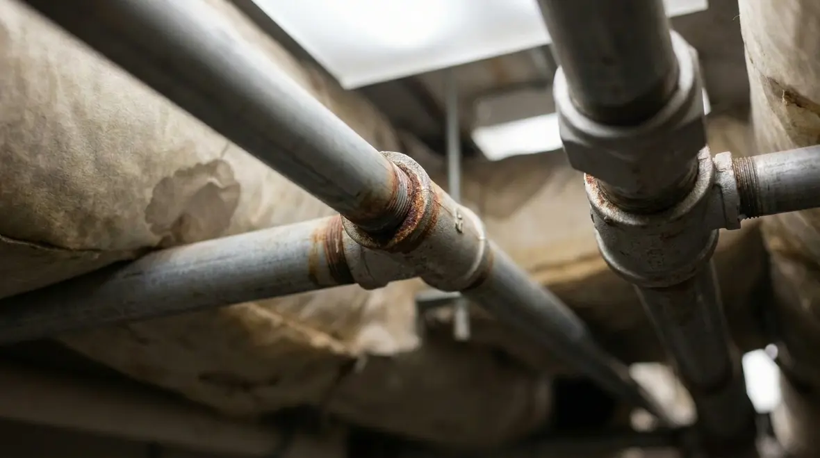 corrosion in sprinkler pipes