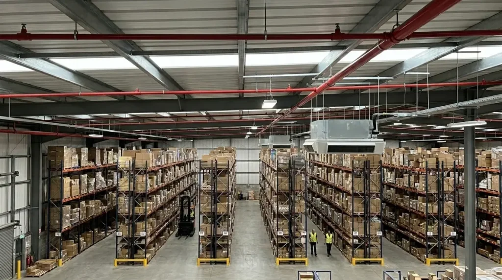 warehouse sprinkler system layout