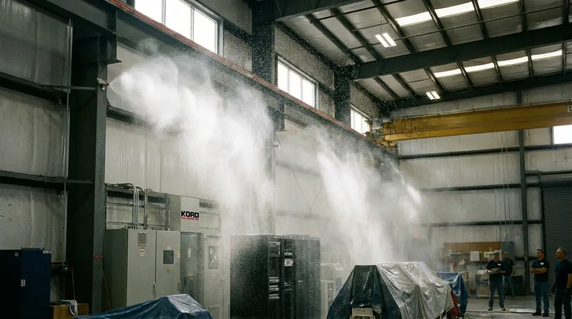 Designing ultra fog nozzles and coverage patterns for effective suppression