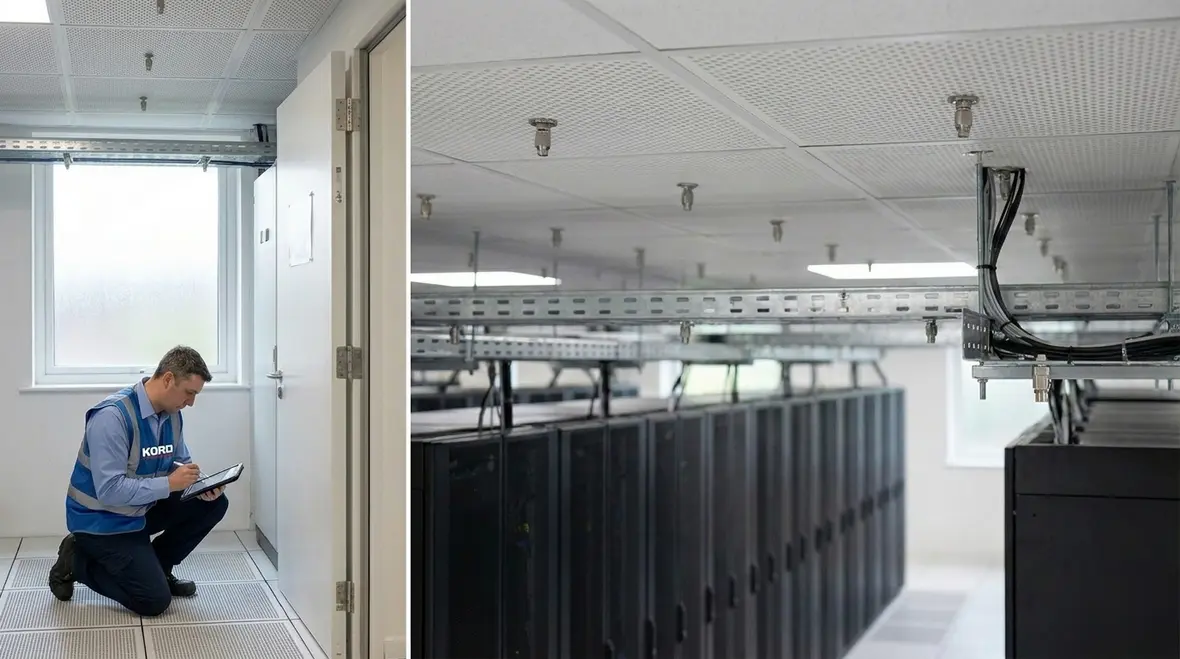 Kord Fire Protection technicians support ultra fog systems with design, commissioning, and maintenance