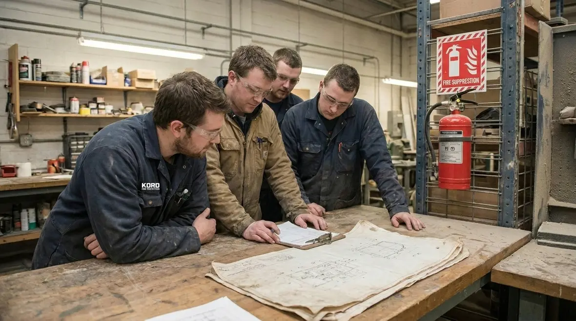 Training and response planning with compact aerosol fire suppression systems