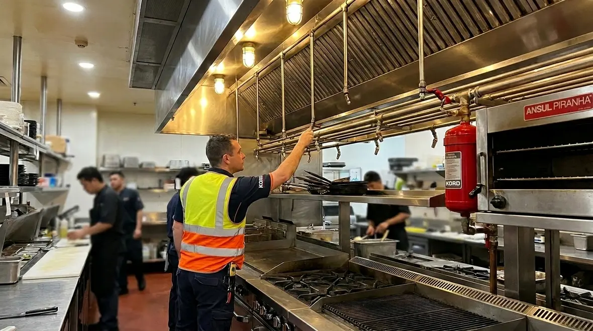 ANSUL PIRANHA fire suppression system installed by Kord Fire Protection