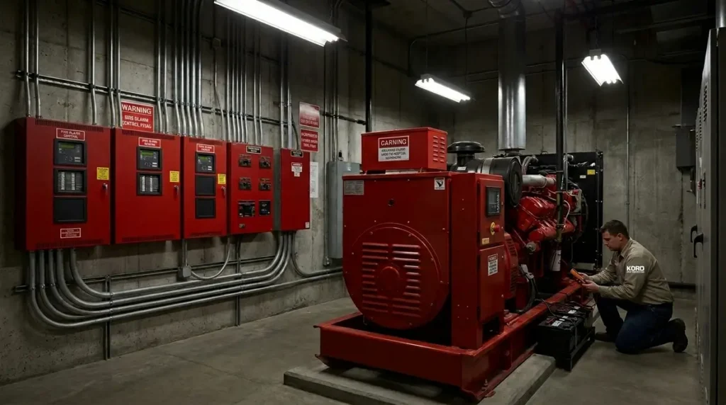 Backup power for fire protection