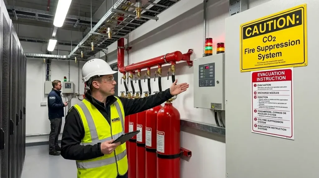 CO2 fire suppression safety
