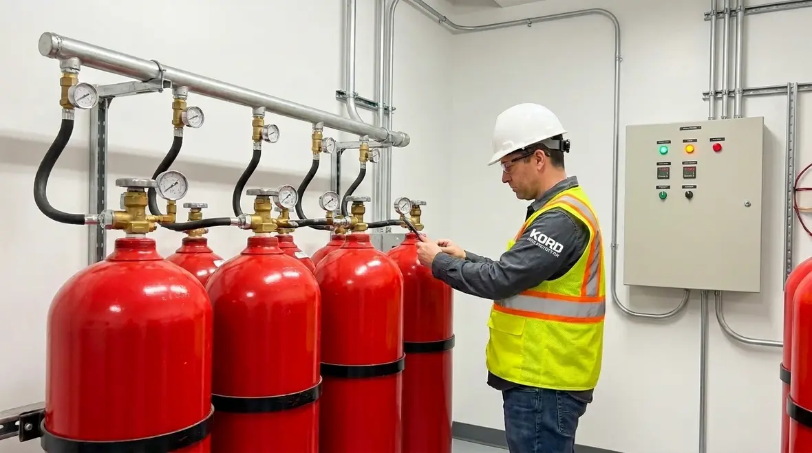 CO2 fire suppression southern california industrial facility