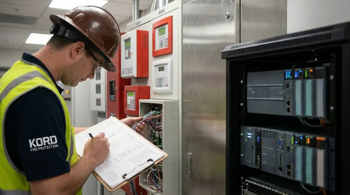 Smart building fire suppression integration interface and monitoring