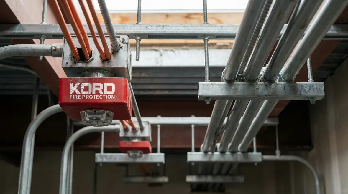 Commercial fire alarm cable selection and wiring layout inside electrical conduit