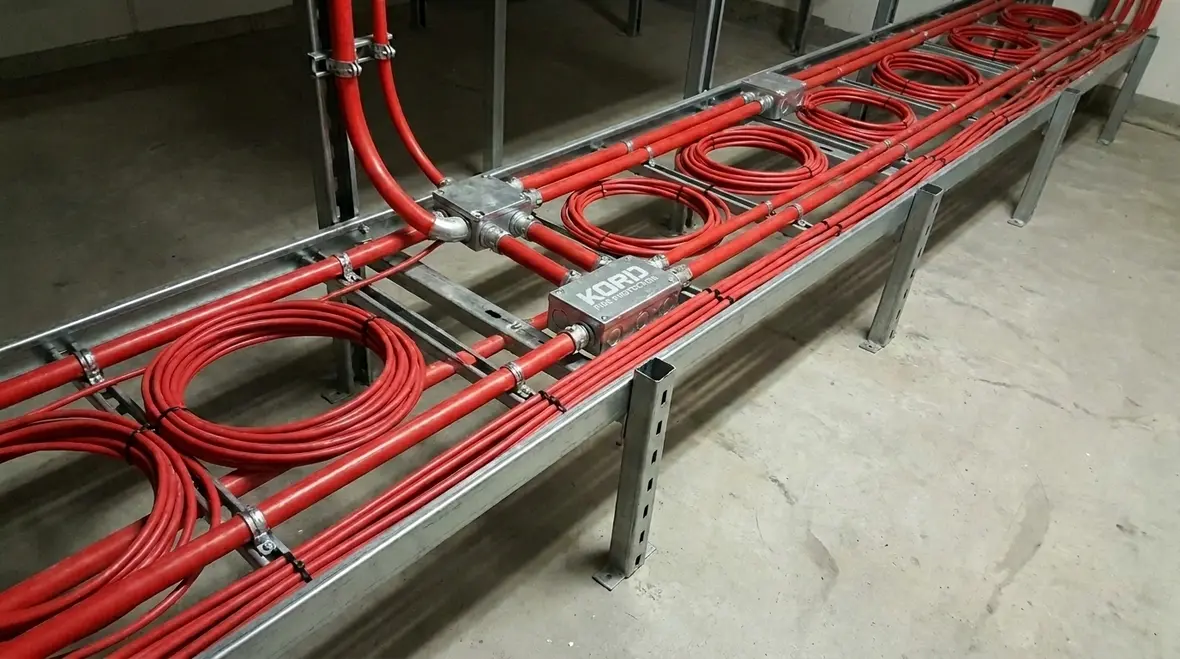 Electrical wiring for fire systems installed in a commercial facility
