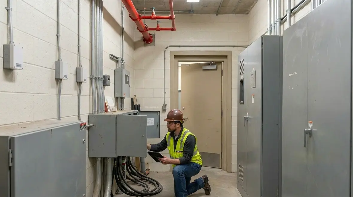 FE-25 fire suppression application in an enclosed equipment room