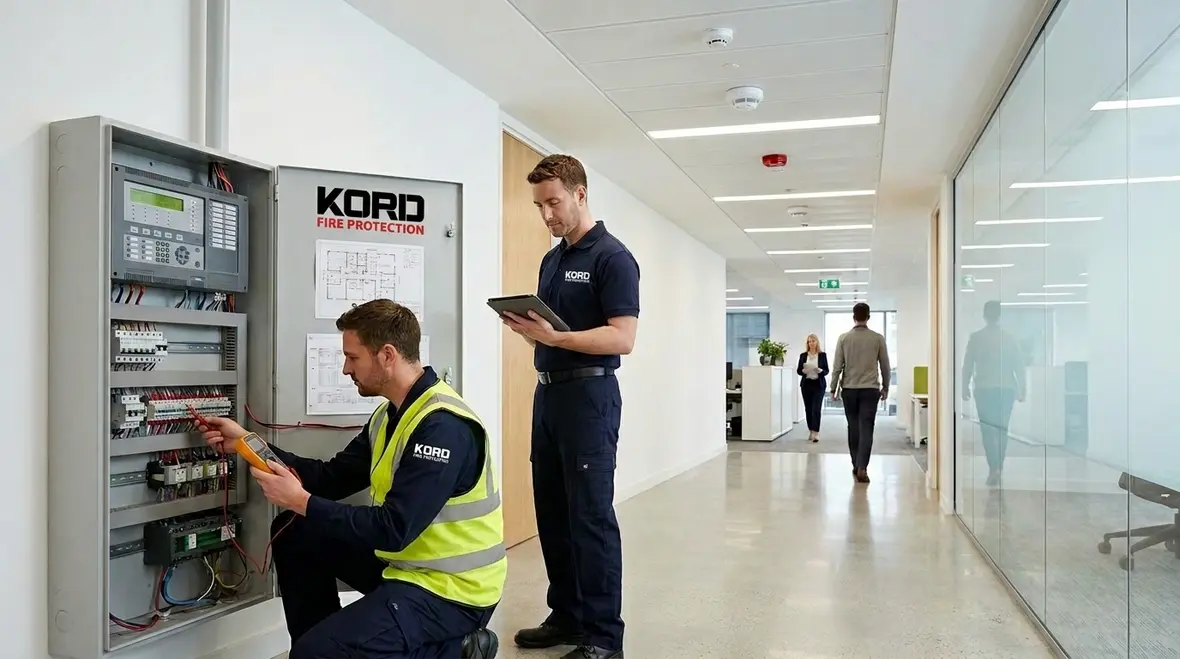 Fire alarm signal reliability in a large commercial facility