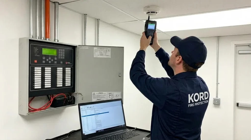 Fire alarm system testing