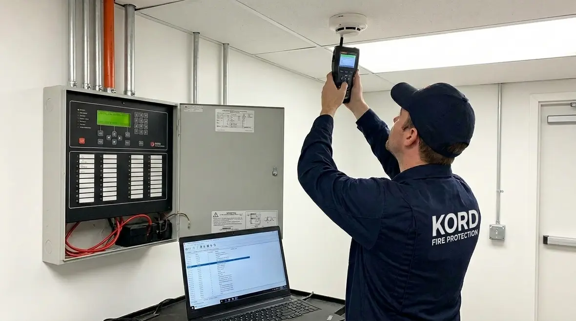 Advanced diagnostics for fire alarm system sensitivity testing