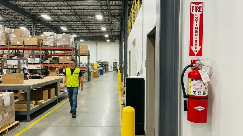 Fire extinguisher placement strategy