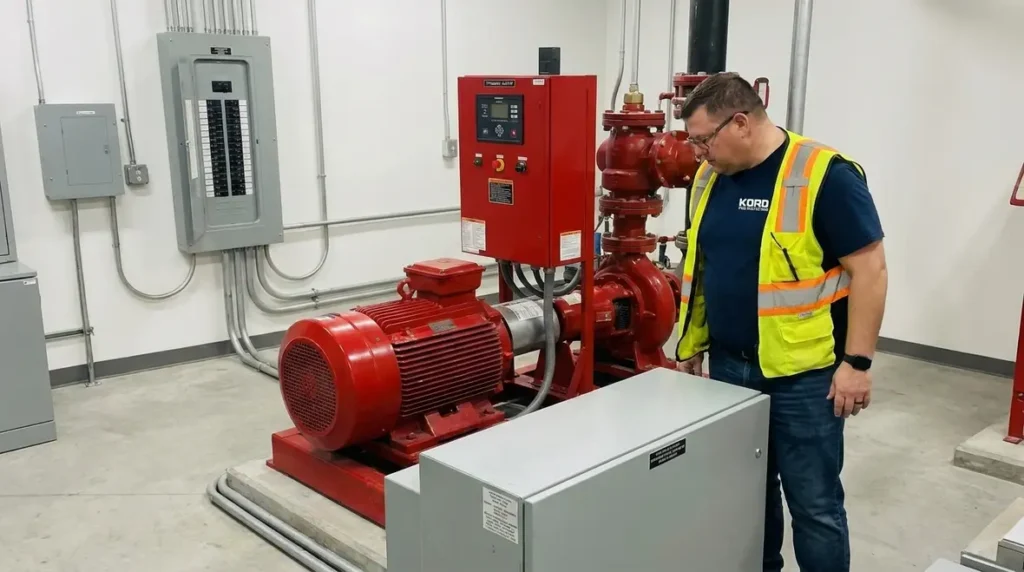 Fire pump power redundancy