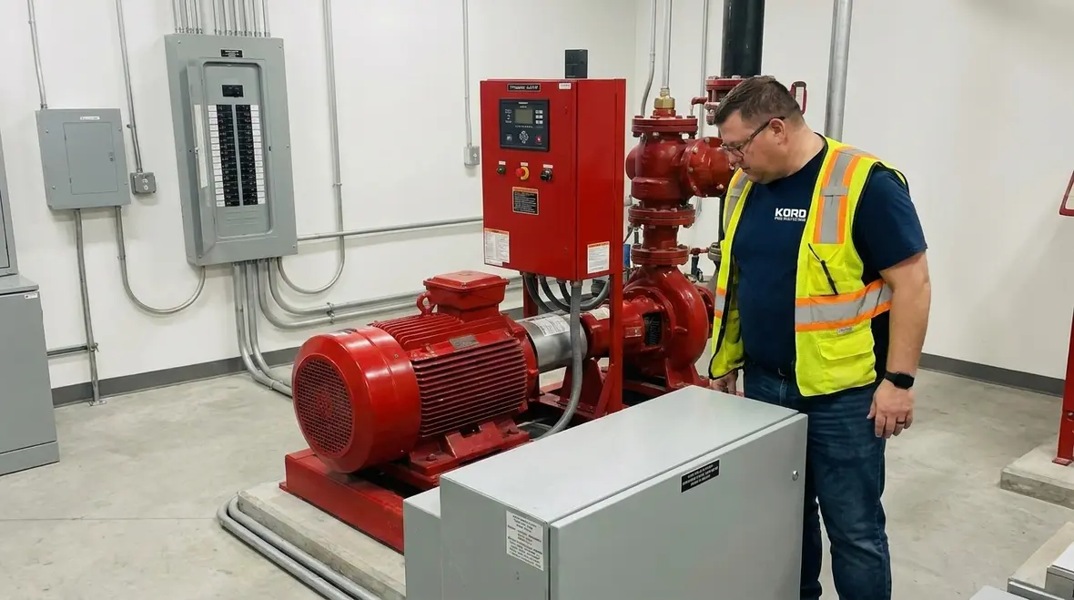 Fire pump power redundancy before smoke shows up