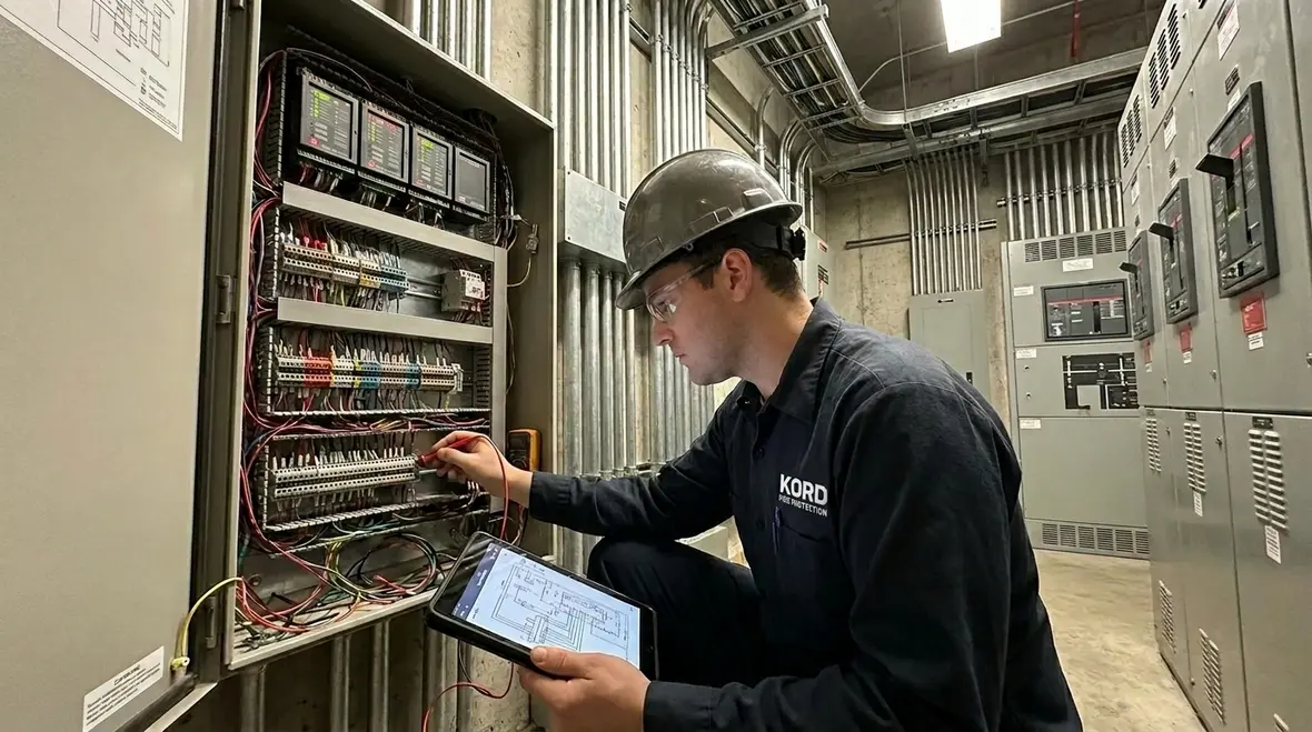 Fire safety infrastructure design in an industrial facility