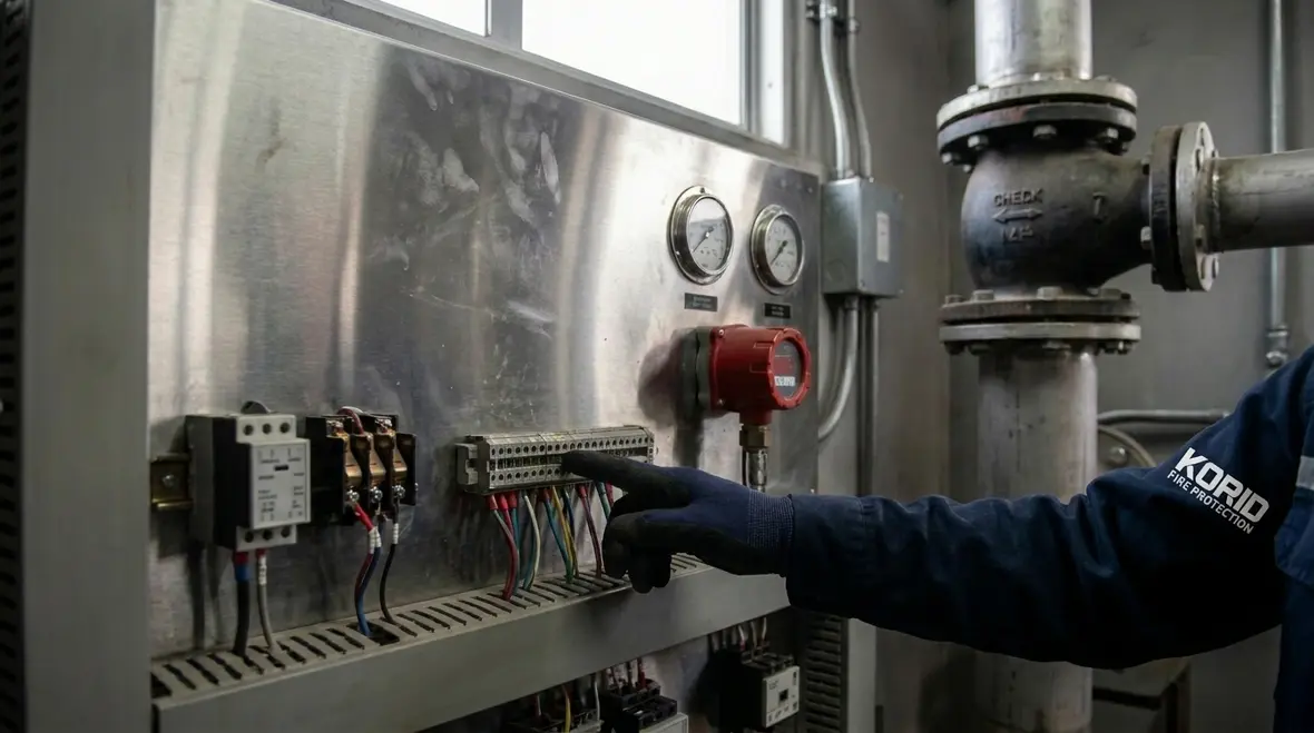 Fire sprinkler valve assembly and supervisory switch for interlock control