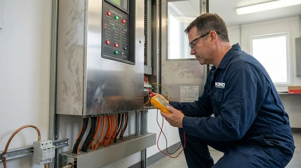 Backup power and supervised electrical components for industrial fire suppression