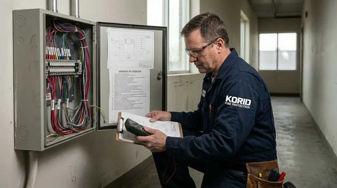 NICET fire alarm technician reviewing system basics and components