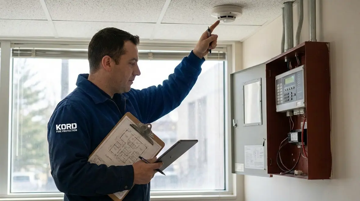 NICET Level 4 fire protection technician analyzing plans and system requirements