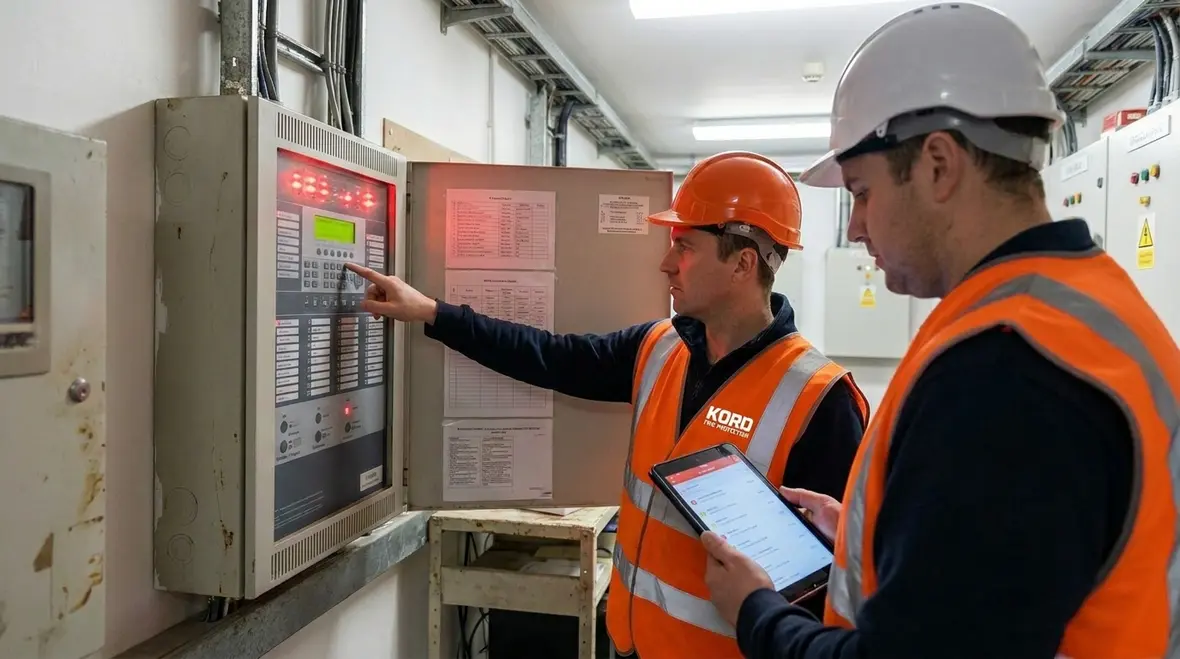 Smart fire monitoring devices and data display in a facility
