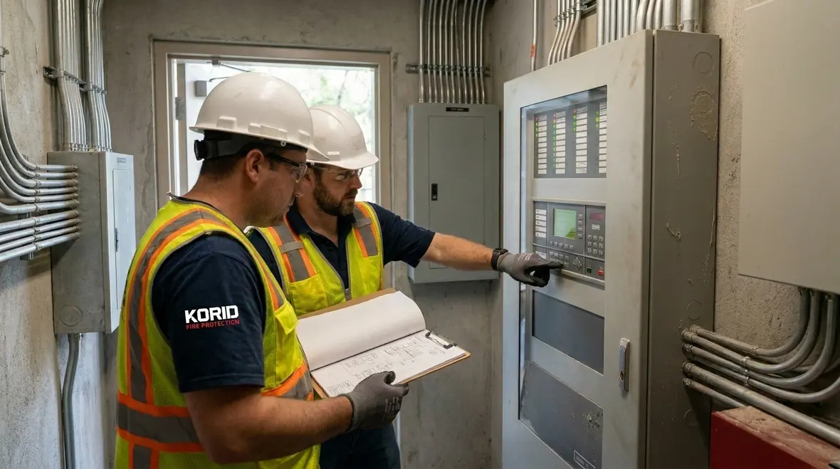 Fire alarm compliance planning and documentation review