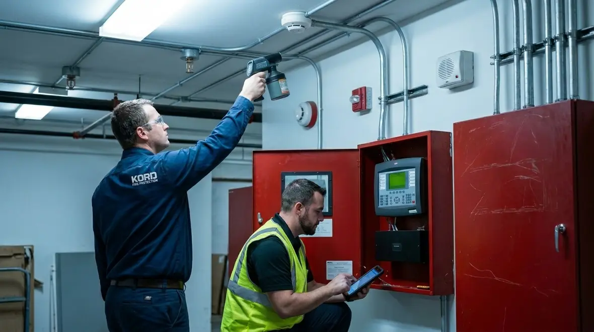 Fire alarm panel testing and NFPA 72 inspection procedures