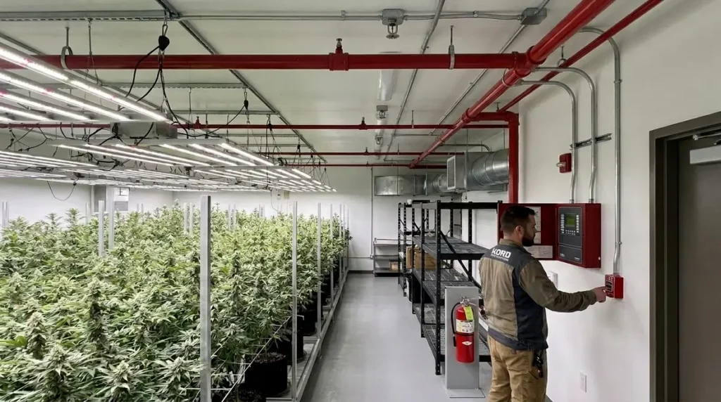 cannabis facility fire suppression