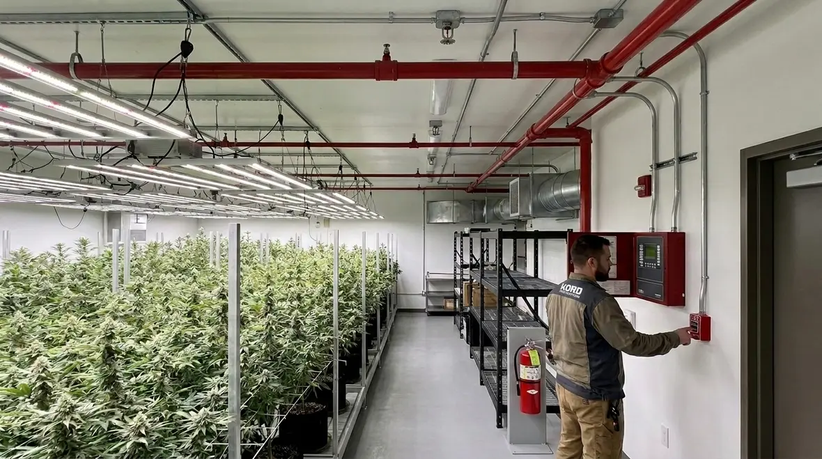 Cannabis facility fire suppression system compliance overview