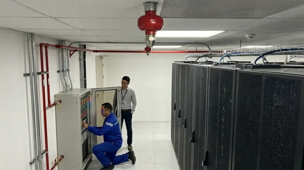 clean agent discharge