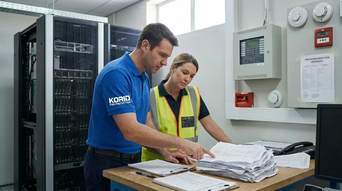 Room integrity and clean agent system installation details for environmental control