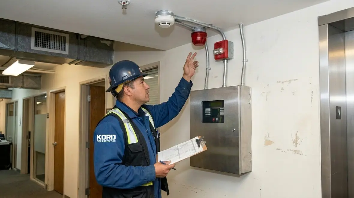 Server room protected by clean agent fire suppression in Southern California