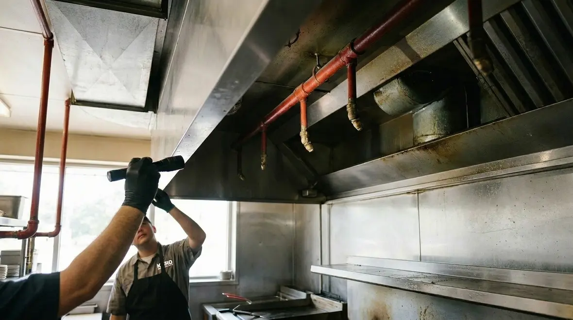 Commercial kitchen suppression nozzles and hood coverage over active cooking line