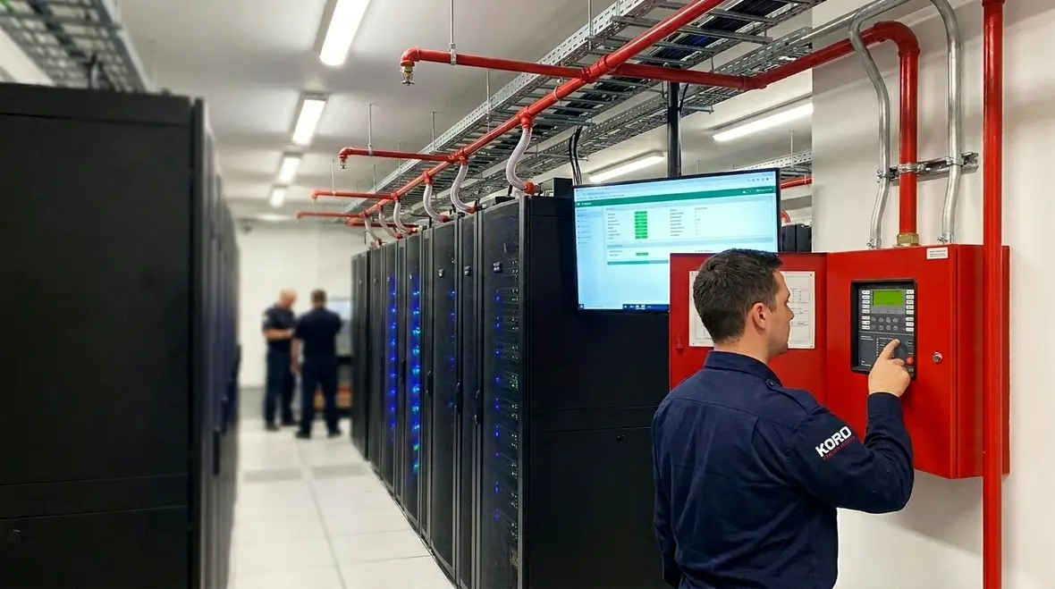 Advanced data center fire protection for high density racks