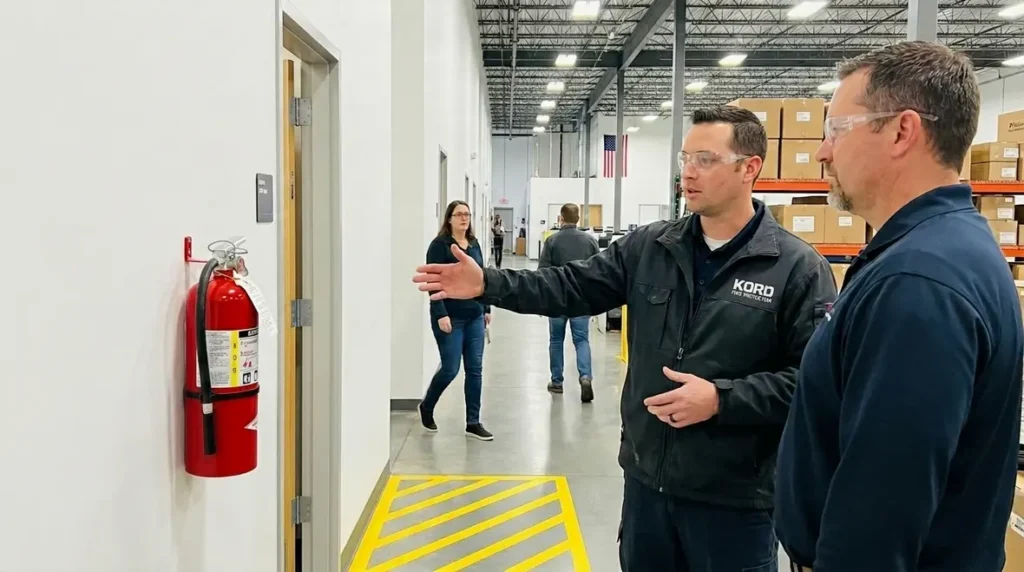 extinguisher accessibility for employees
