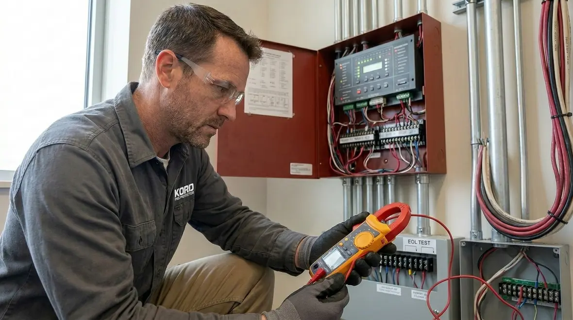 Commercial fire alarm wiring and voltage drop planning