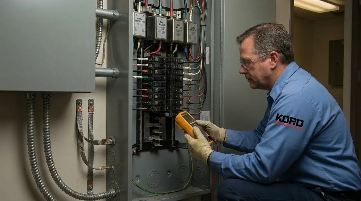 Commercial fire alarm power supply and battery backup cabinet