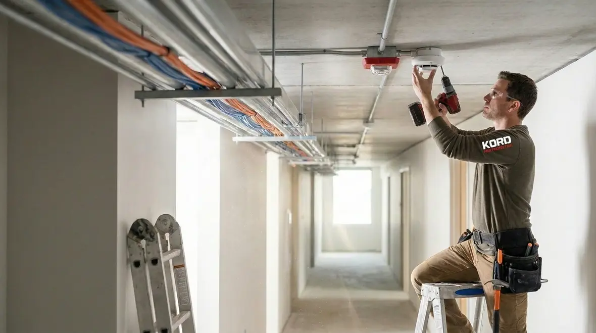 Fire alarm batteries, notification appliances, and power supply components