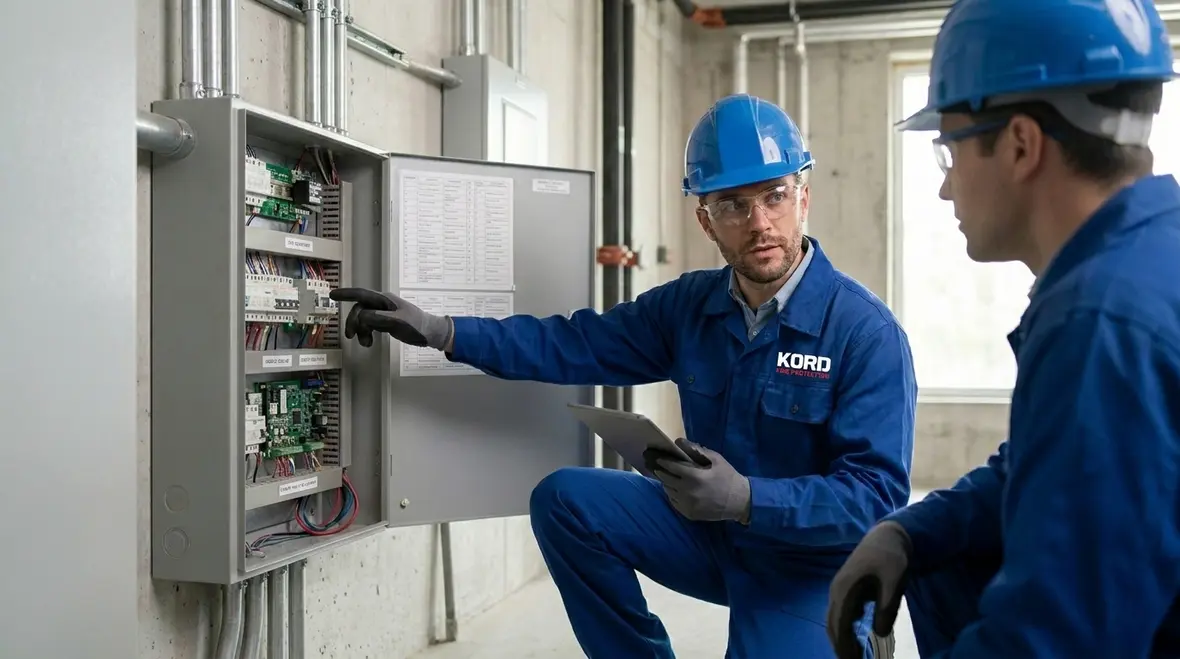 Legacy fire protection system modernization review in a commercial building