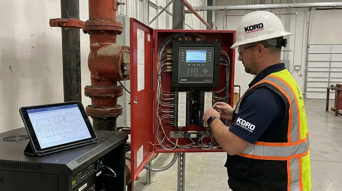 Fire protection infrastructure modernization for compliance in a commercial facility