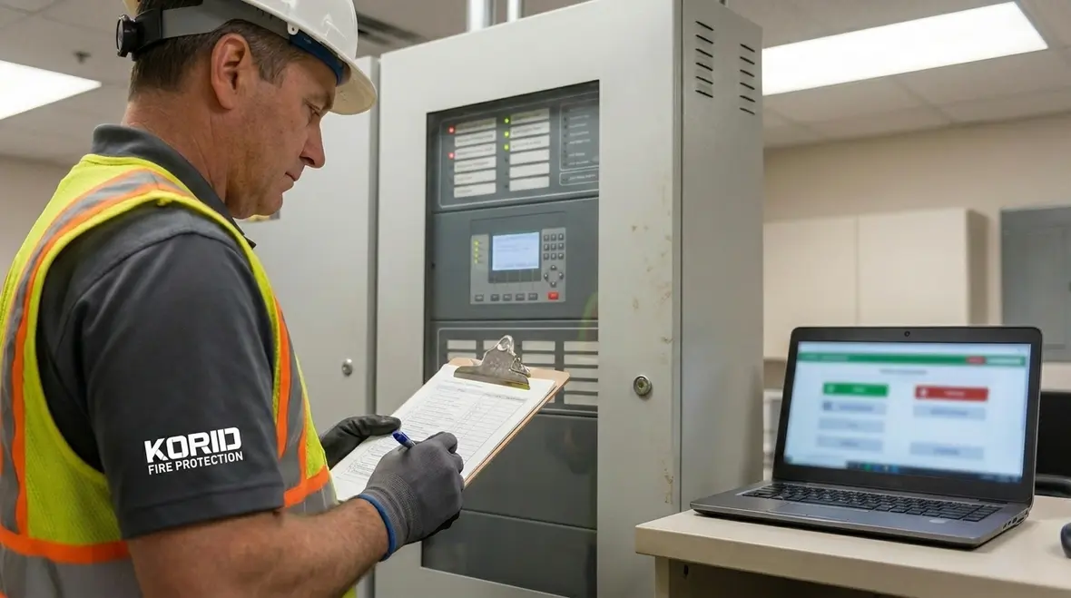 Remote monitoring interface for fire protection system alerts