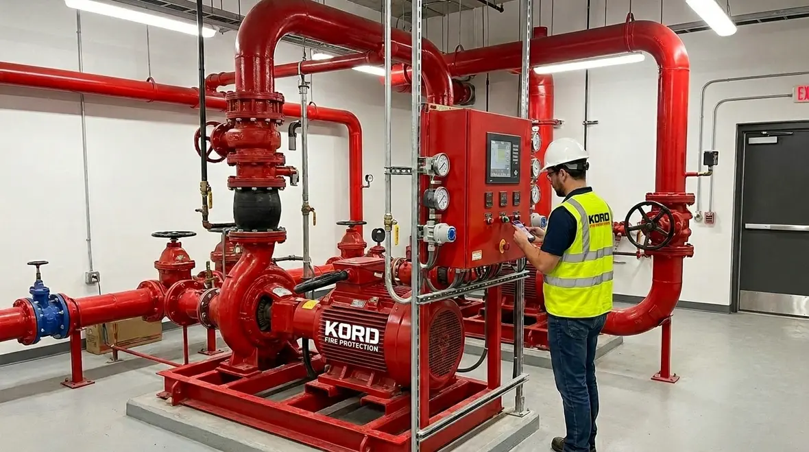 Fire pump performance optimization for large facilities