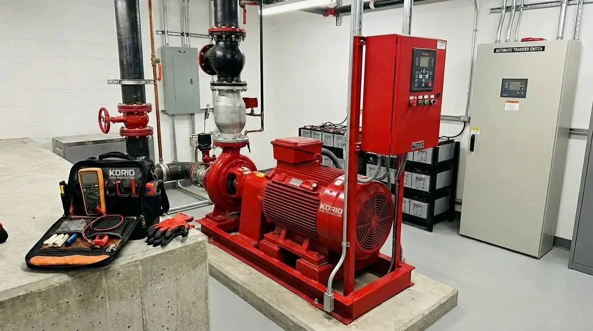 Fire pump power reliability for uninterrupted backup power