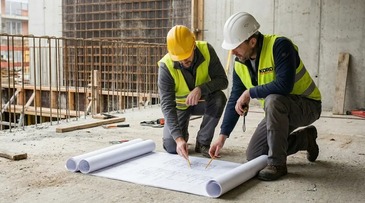Planned conduit paths for fire alarm circuits in reinforced concrete