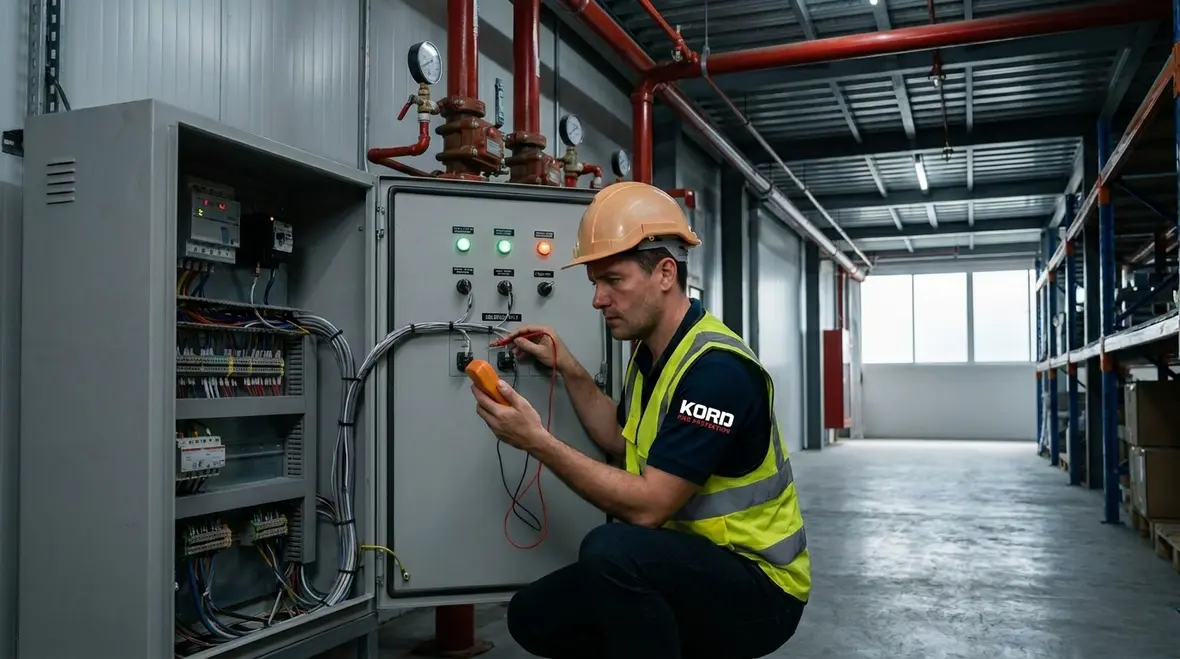 Fire suppression panel troubleshooting false discharge symptoms