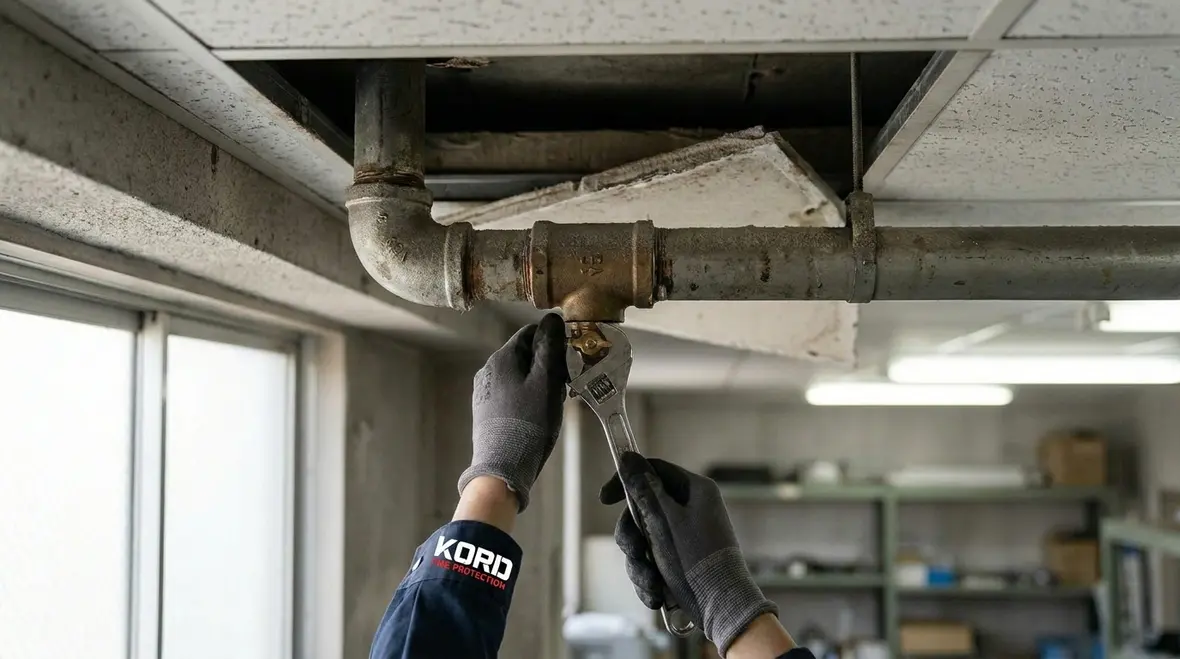 Fire suppression valves and gauges needing inspection