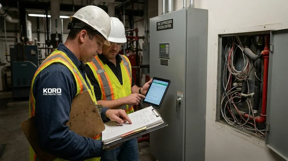 Preventive maintenance plan for fire suppression systems